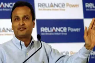 Today, Reliance Power's stock opened
