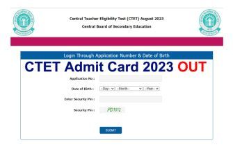 CTET Admit Card 2023