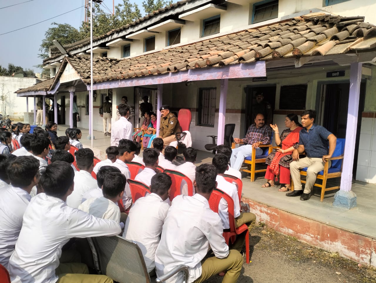 Under the Child Rights and Protection Fortnight, exposure visit was conducted to the girl students.