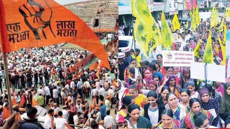 Manoj Jarange reached the outskirts of Mumbai with thousands of supporters demanding Maratha reservation