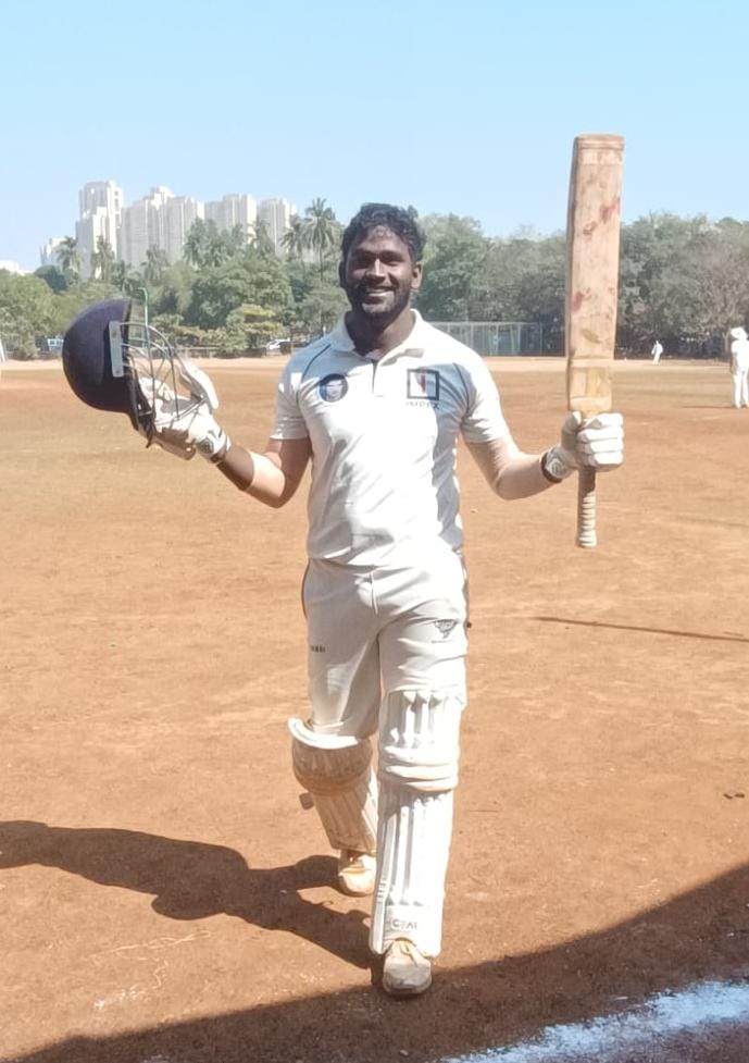 Ajay Jaiswal's triple century in Dr. HD Kanga Knockout Cricket League