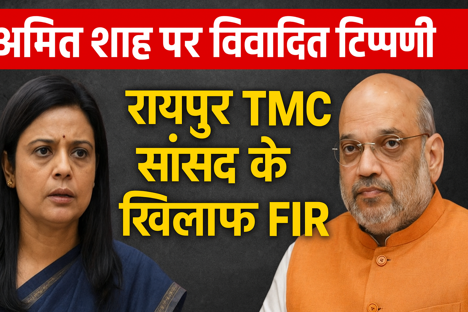 Mahua Moitra FIR | अमित शाह विवादित टिप्पणी पर रायपुर पुलिस कार्रवाई 1 mahua-moitra-fir-amit-shah-controversial-remark-raipur
