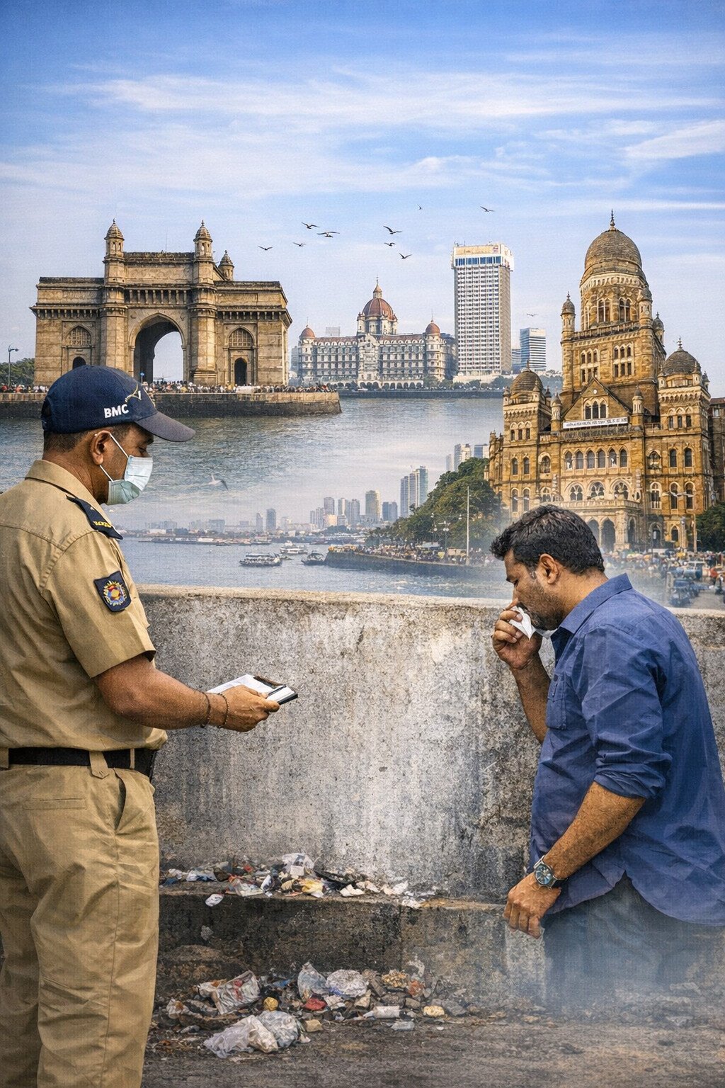 Crackdown on littering in public places in Mumbai!