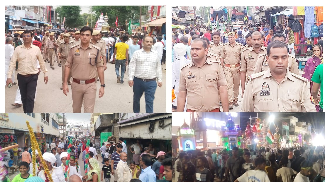 ताजियादारो ने हर्षोल्लास व शांतिपूर्ण तरीके मनाया मोहर्रम का त्यौहार