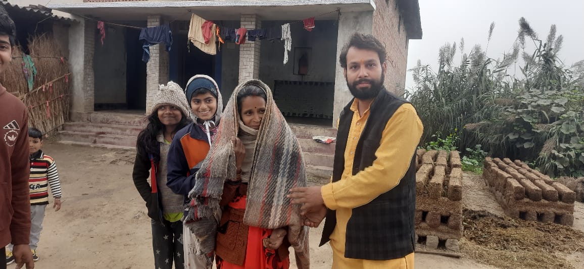 Distribution of blankets to the poor, helpless and needy