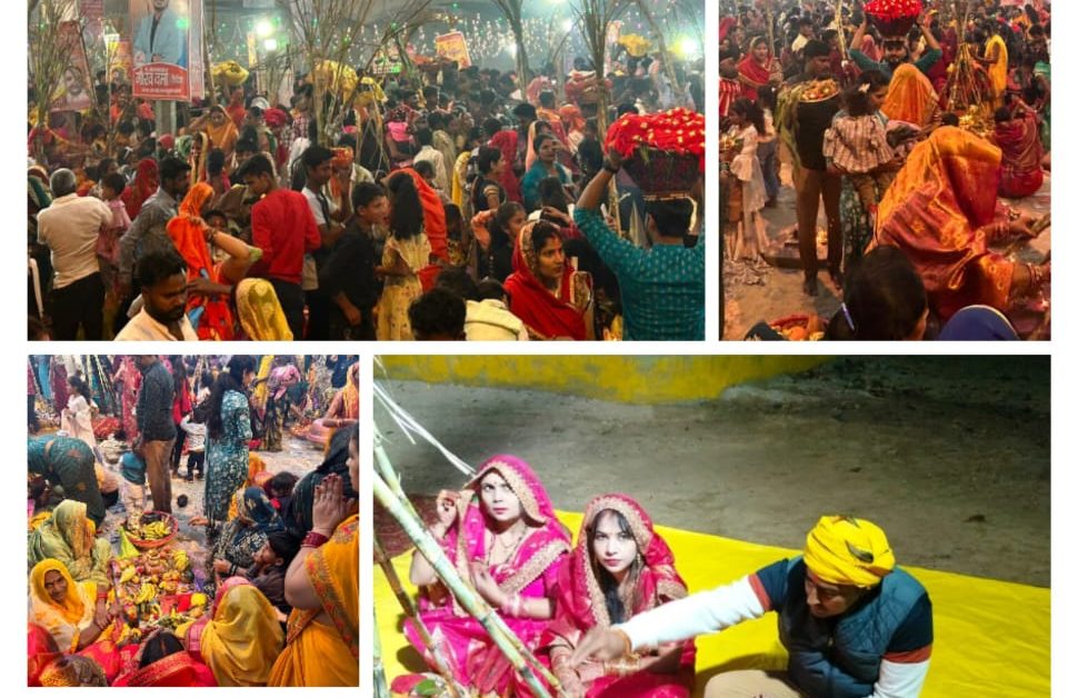 भगवान भास्कर को अर्ध दे कर लाखो लोगो ने किया अपने व्रत का समापन 1 IMG-20231120-WA0144