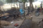 रिहाइशी झोपड़ी में लगी आग जले समान
