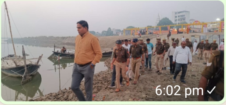 DM inspected the ghats to ensure safe completion of Chhath Puja.