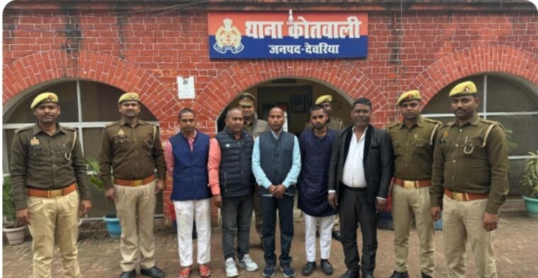 Deoria police arrested five people in fight and dispute