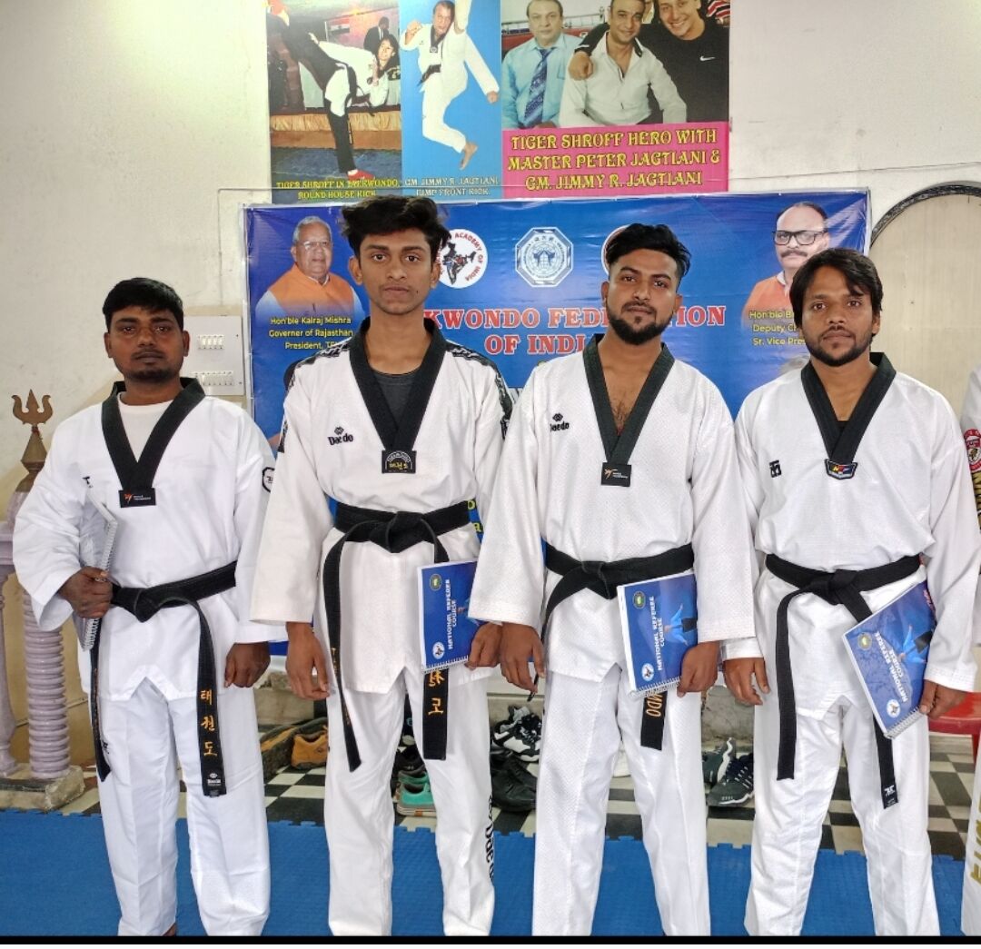 Sumit Rawat awarded with National Taekwondo Referee Certificate and three others