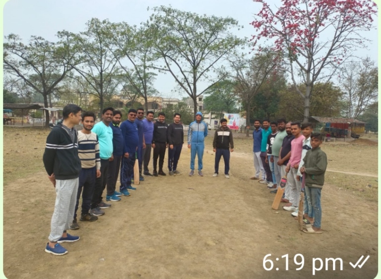 Cricket match played between Tehsil Administration vs Indian Bank