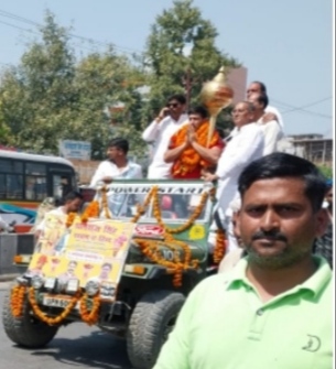 Wrestler Sunny Raj Singh received grand welcome at various places