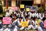 Vidyarthi Parishad staged a protest alleging corruption in Diet Basi